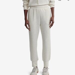 Varley Double Soft Slim Cuff 25 in Ivory Marl Fleck